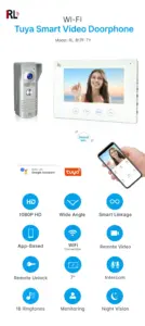 Tuya WiFi Video door phone, #RL-B17F-TY